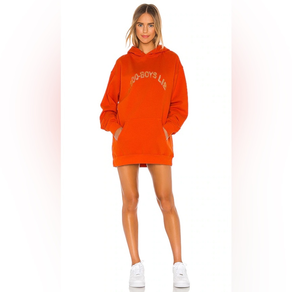 Boys Lie 1-800 Remix Hoodie in Orange